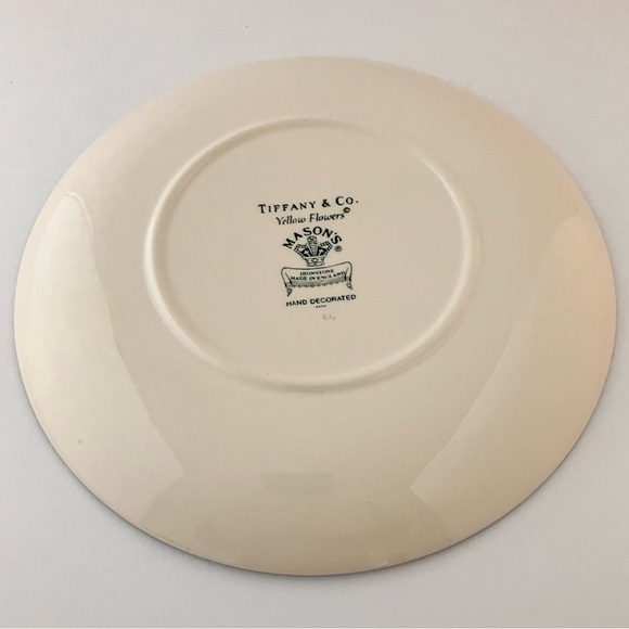 Tiffany & Co. Yellow Flowers Salad Plate, Made by MASON'S ® - Picture 7 of 15